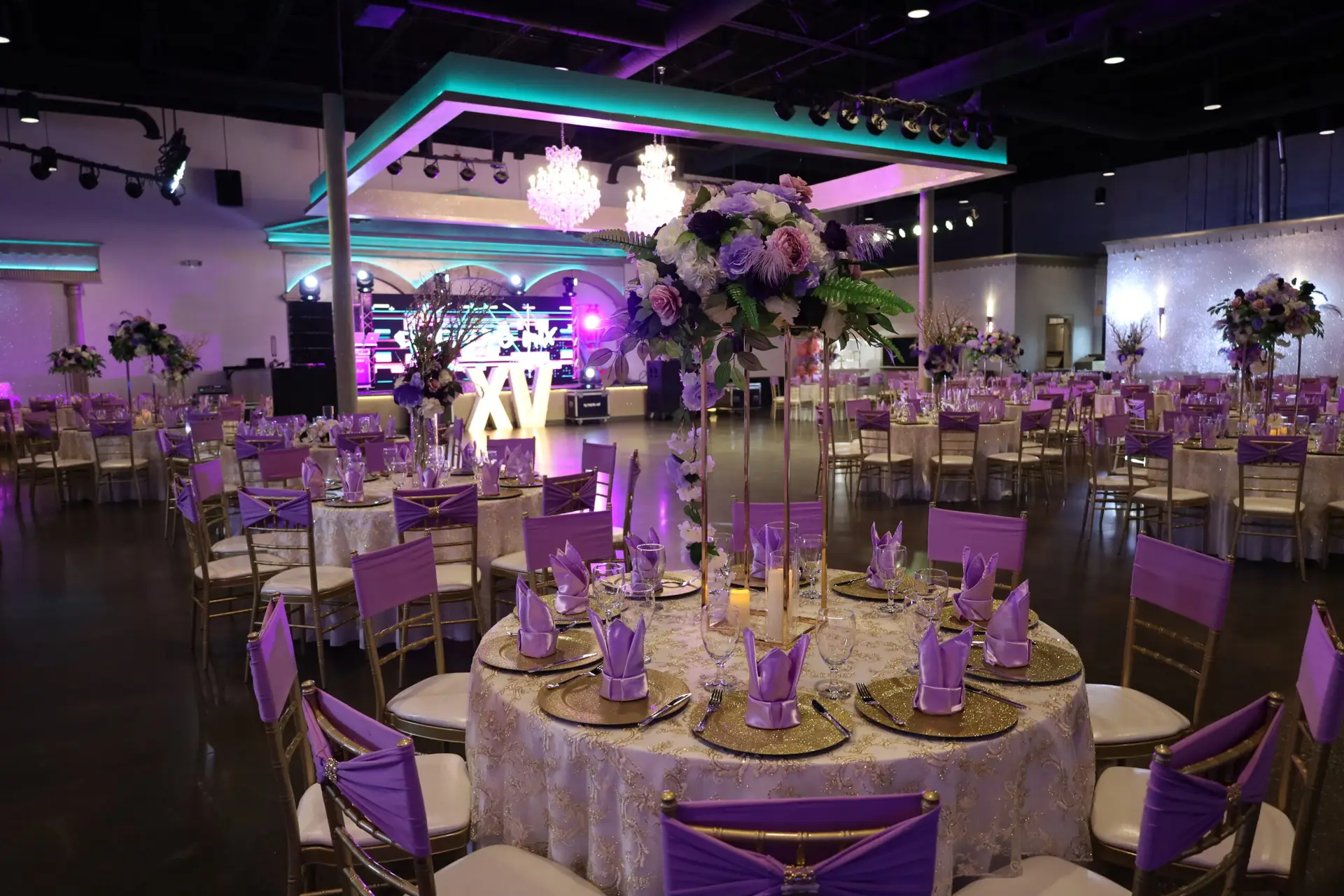 Elegant Royal Ballroom with Crystal Chandeliers and Luxury Decor - View Our Gallery